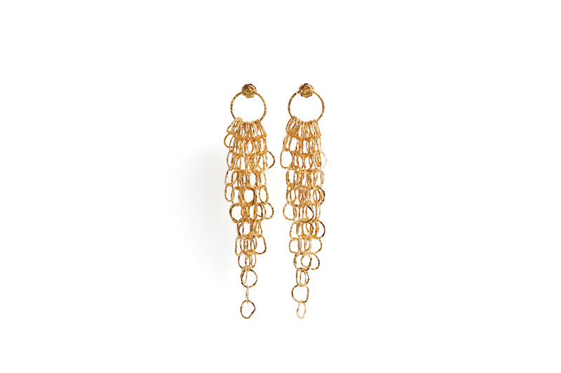 AFIOK LARGE CASCADE EARRINGS